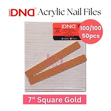 DND Acrylic Nail File 7" Jumbo Gold/Garnet 100/100 Grit Pack of 50 pcs