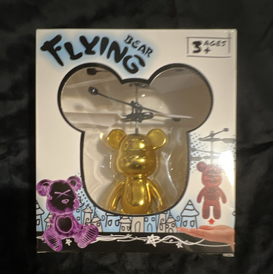 Flying Bear Remote-Controlled Animal Toy Gold Ages 3+ Lithium Battery USB Charge