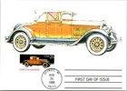 Dr Jim Stamps Maximum Card 1928 Locomobile Classic Car First Day Issue
