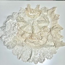 10 Vintage Lace Collars Various Styles Types and Conditions Lot