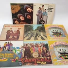 Beatles LP Vinyl Record Lot (8) Abbey Road Sgt Pepper Rubber Soul Good