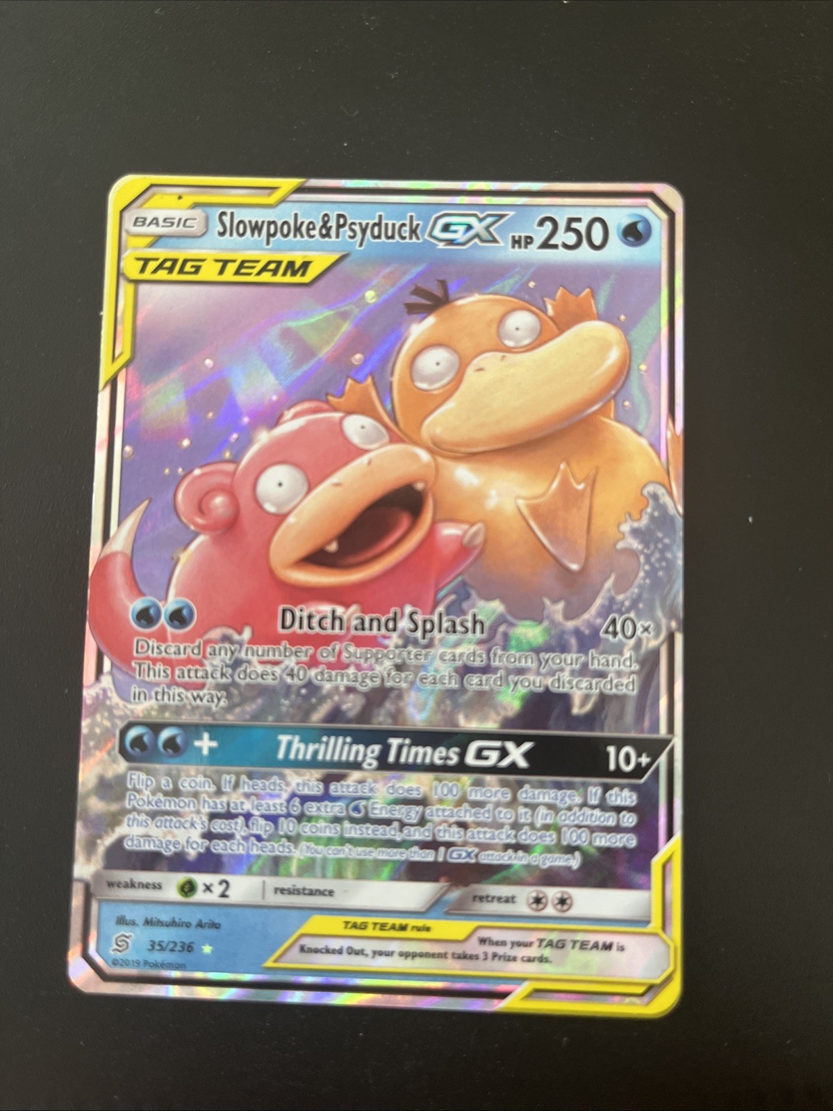 Slowpoke & Psyduck GX 35/236 Sm-Unified Minds Holo LP