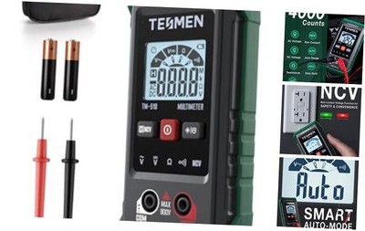TM-510 Digital Multimeter, 4000 Counts, Smart Measurement, Auto-Ranging 