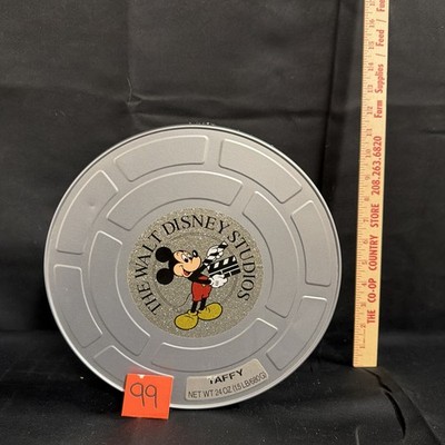 Vintage The Walt Disney Studios Mickey Mouse Movie Film Reel / Taffy Tin EMPTY