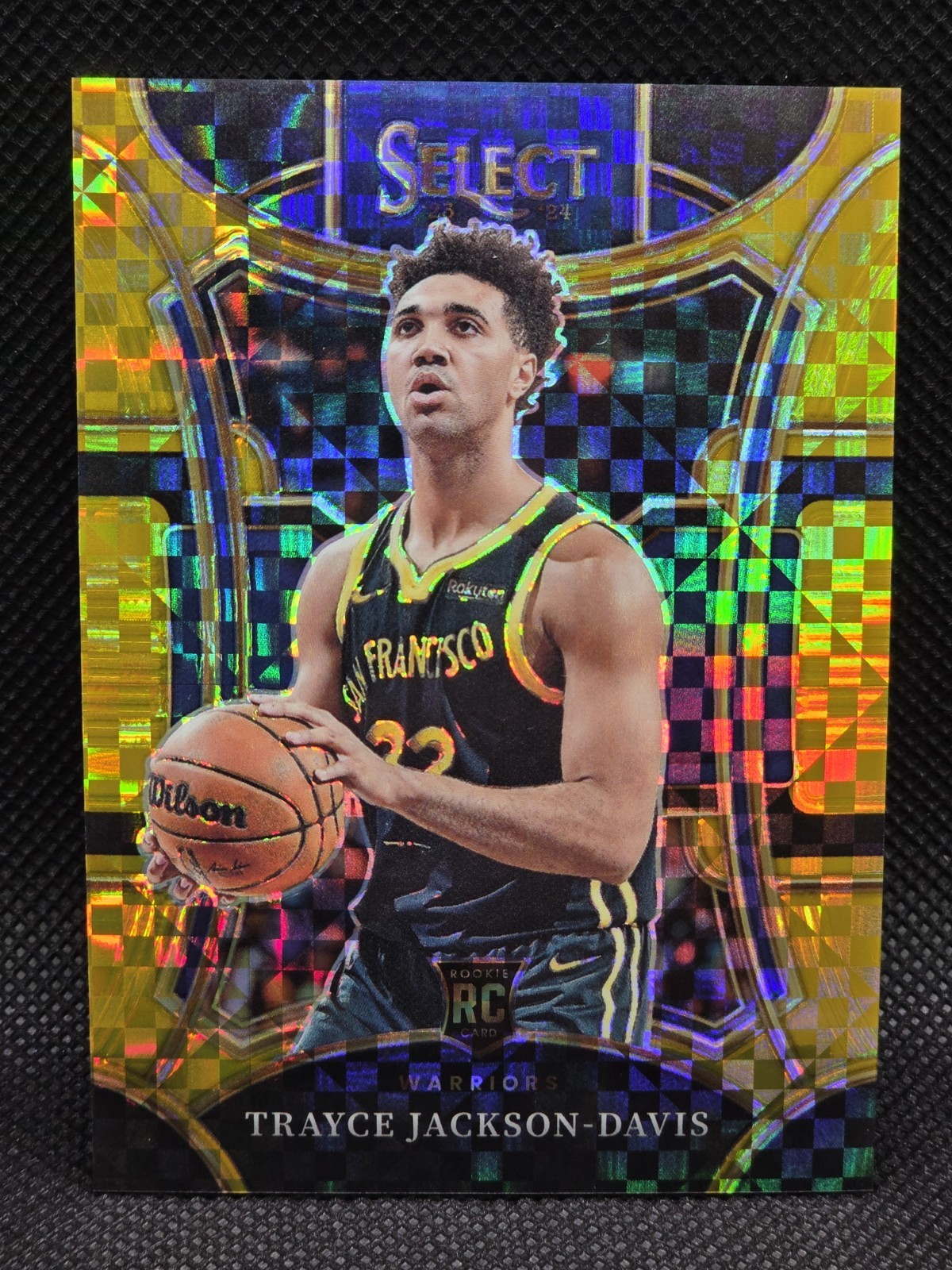 🔥 Trayce Jackson-Davis 2023-24 Select RC GOLD CHECKER PRIZM /10 Mezzanine #329