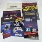 Vintage Nintendo NES Control Deck Instructions Manual Poster Zapper MAX lot