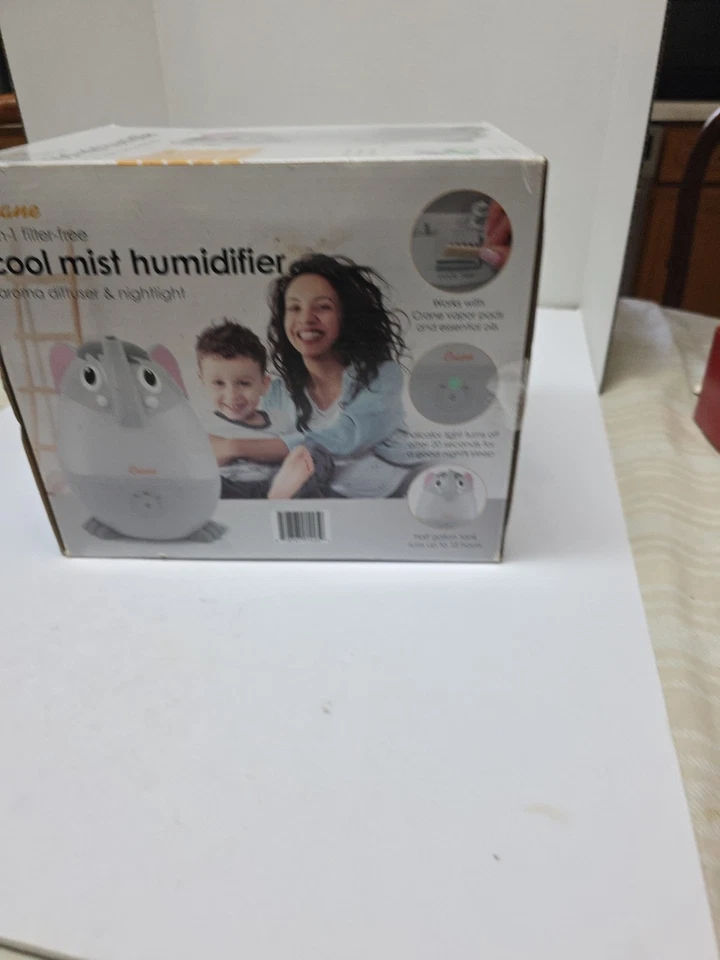 Увлажнитель Crane - Mini Elephant 0,5 галлона холодный туман - серый - Изображение 3 из 4