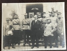WW1 Bucharest Romania peace delegation Argetviani 1918 - Original Press Photo