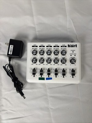 Maker HART LOOP MIXER 5 Channel Stereo Voice Mixer (Simple, White)