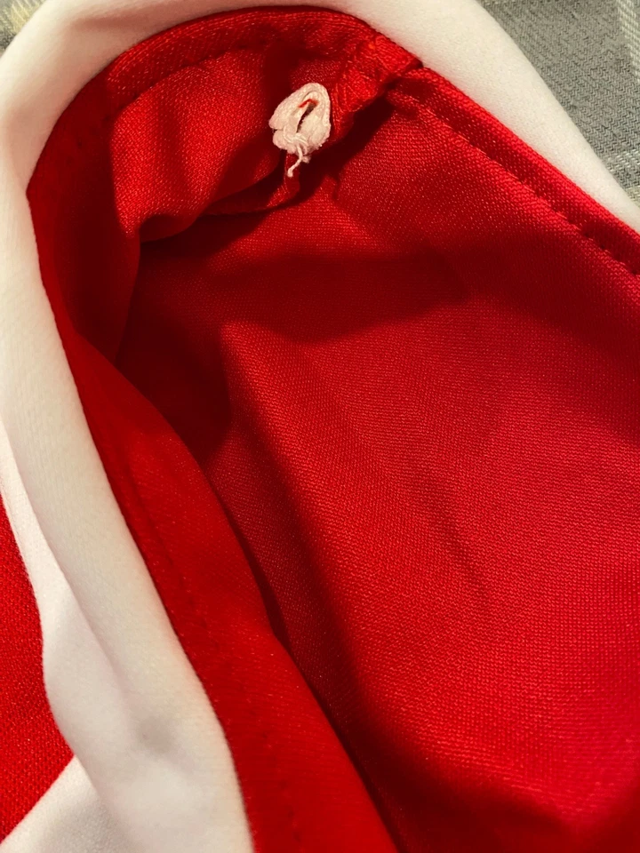 Mini vestido sexy Olive Oyl Popeye adulto feminino fantasia de Halloween tamanho XL vermelho preto - Imagem 4 de 4