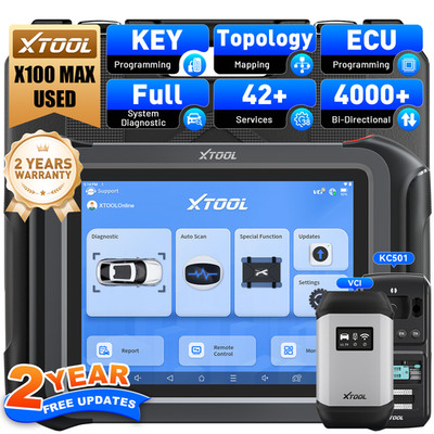 2026 USED XTOOL X100 MAX IMMO Key Programmer Auto Diagnostic Tool 42+ Services