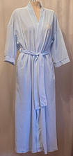 Christain Dior Vintage Y2K Velveteen Robe Belted Wrap  Tie Belt Blue USA M px 
