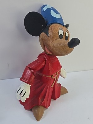 Disney Sorcerer Mickey Fantasia Wood Figure #2/1000 Limited Rare Collectible