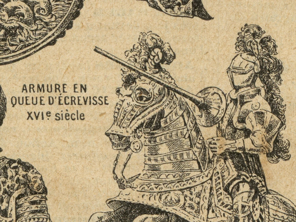 Medieval Knight Armor Poster Vintage Print – Historical Wall Art Multiple Sizes - Image 3 of 4