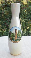 Vase Andenkenporzellan DDR Bad Ilmenau Kickelhahn Th&uuml;ringen Perlmuttporzellan 20