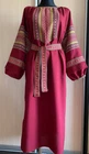 Ukrainian Hand Embroidered Women's Dress,  Size  2XL,  gabardin,   Ukraine