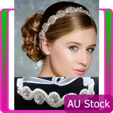 Deco Vintage Headband 20s Flapper 20's Chain Bride Headpiece Gatsby Boho Goddess