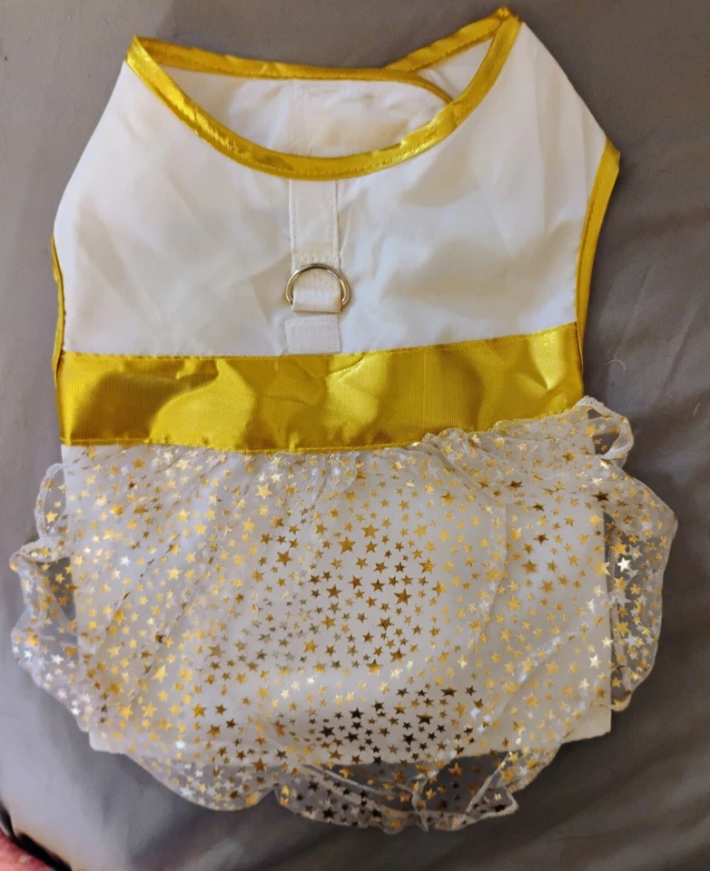 NWOT Doggie Design White with Gold Angel Wings Dress Size M - FREE Shipping!!!! - Image 3 of 4