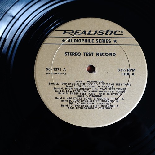 Stereo Test Record Realistic Audiophile Series : Audio Fidelity Records 50-1971 - Picture 4 of 6