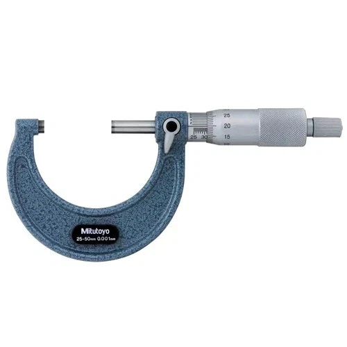 Mitutoyo 103-130 Outside Micrometer Caliper Economy Design 0.001, 25-50mm
