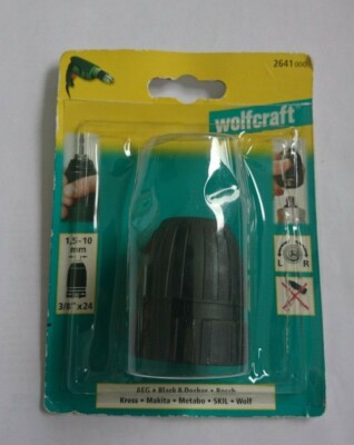 Wolfcraft Schnellspann-Bohrfutter Innengewinde 1,5-10mm 2641000