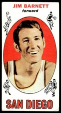 1969-70 Topps Jim Barnett Rookie San Diego Rockets #51 EXMT+