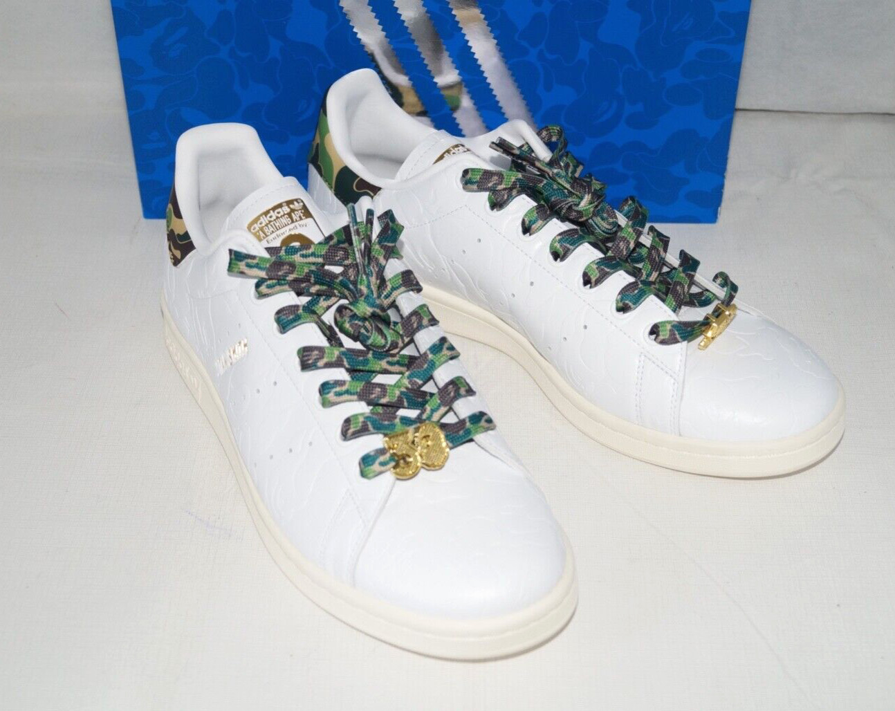 NIB Authentic ADIDAS STAN SMITH BAPE 30TH EDITION Leather Men's Shoes 11 M thumbnail 8