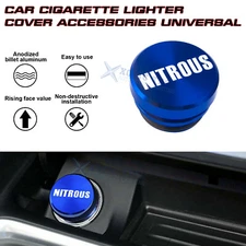 1x Car Cigarette Lighter Plug Cover Accessories Universal Nitrous Button (Blue)