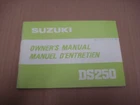 1981 Suzuki DS250 Owners Manual