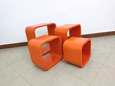 Tavolini Impilabili E Componibili 4pz Space Age Modernariato Anni 70