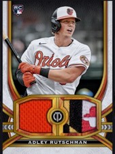 Topps Bunt Tribute 2023 Adley Rutschman Gold Dual Relic Rookie Digital Card