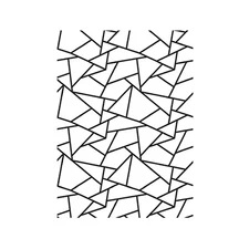 #355 Darice Embossing Folder Essentials BROKEN MIRROR   # 30094091