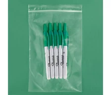 100 pcs 5x7" Clear Reclosable Seal Top Zip Bag Plastic Poly Lock Bags 2 Mil