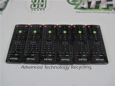 ZOTAC RC2604323/01G Wireless Microsoft MCE Media Center Remote Control- Lot of 6
