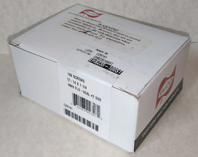 ELCO #12-14 Hexagon 1-1/4'' Washer Head #2 Self Drilling Screws ( EHB235 ) 100/Bx