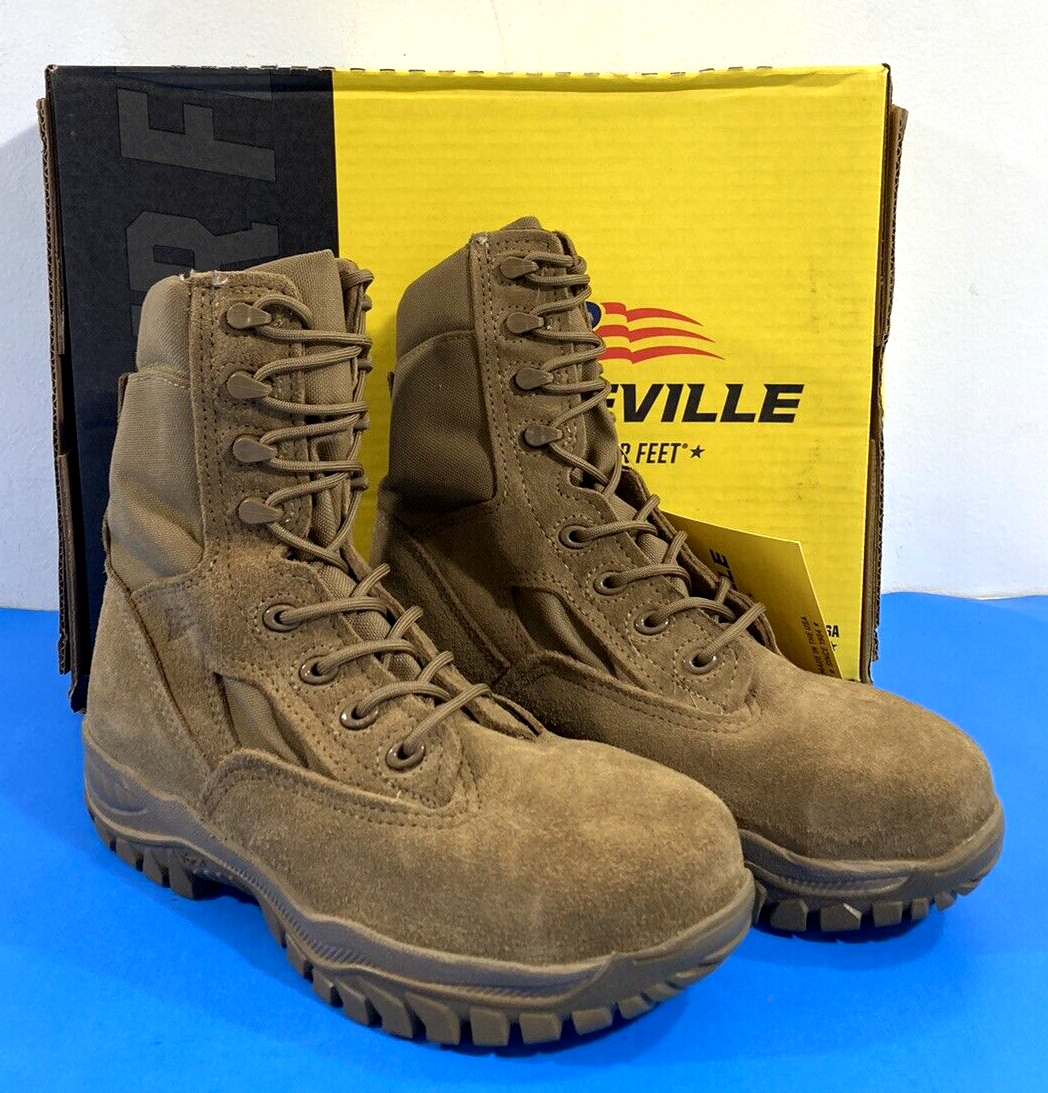 NIB 7 WIDE BELLEVILLE C312ST HOT WEATHER STEEL TOE TACTICAL BOOTS