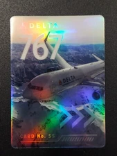 Delta Air Lines Collectible Pilot’s Trading Card Boeing 767-300ER No.55