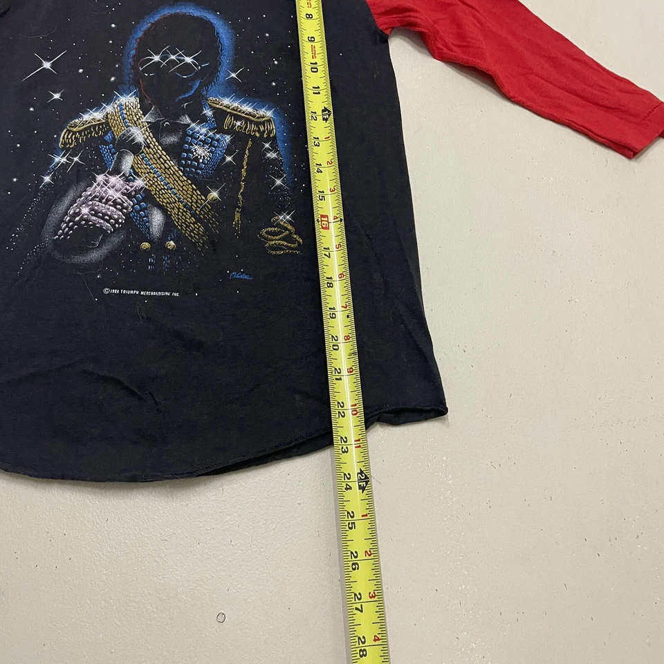 Camiseta deportiva de colección años 80 1984 Michael Jackson Victory Tour 2 caras en muy buena condición talla pequeña Foto 4 de 4