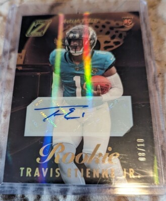TRAVIS ETIENNE 2021 Panini Zenith Gold Artist Proof Auto Rookie Card 08/10 