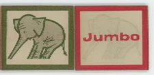 Jumbo Circus Elephant 1960s Small VARI-VUE Animation Lenticular Flicker