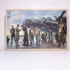 F.X. SCHMID 1000 Piece Puzzle (1992) - Coming Home: England 1943 *New Sealed*