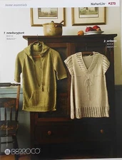 Berroco Home Essentials Naturlin Sweaters Bags Doily Knitting Pattern Book