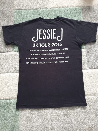 Jessie J Tour T Shirt Black 2015 UK Tour Concert Music - Imagen 2 de 9