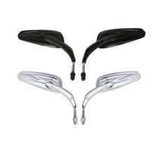Tapered Tribal Rear View Mirrors Fit For Harley Touring Road Glide Chrome/Black