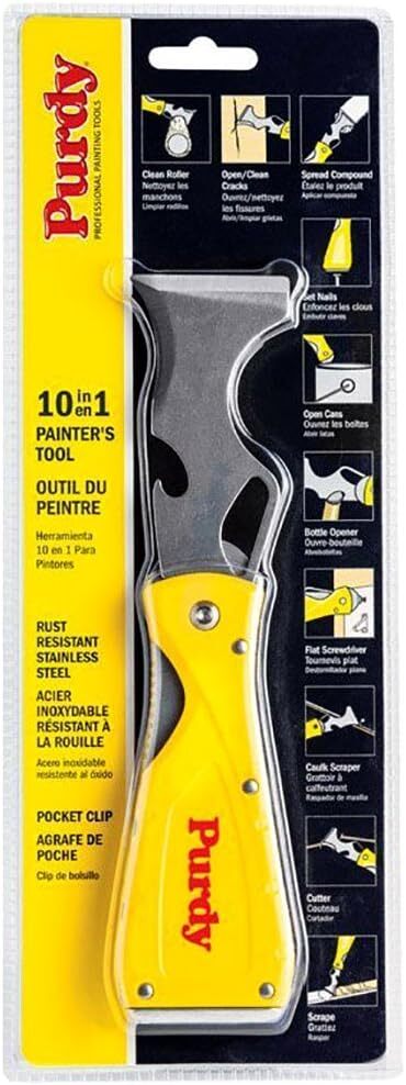 Thumbnail - Purdy 10 In 1 Faltbares Maler Multi Tool Edelstahl Schaber Kitt Messer