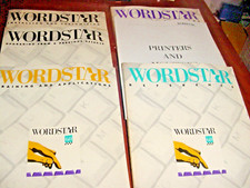 Wordstar 6.0 set of 22 5.25" floppy disks 1990 plus manuals in original box