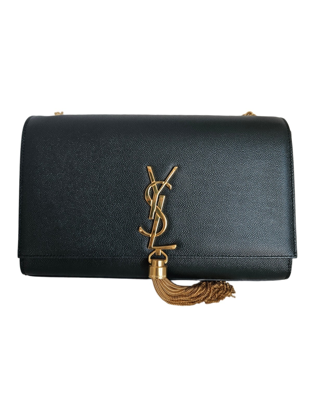 Borsa a tracolla Saint Laurent Monogram Kate in nappa