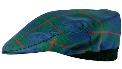 Herren Schottenkaro Flatcap Barclay Jagd uralt Tartan kariert schottisch hergestellt Mütze