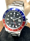 Rolex Men's Watch 1675 GMT Master Automatic Vintage 1968 Black Dial Pepsi Bezel