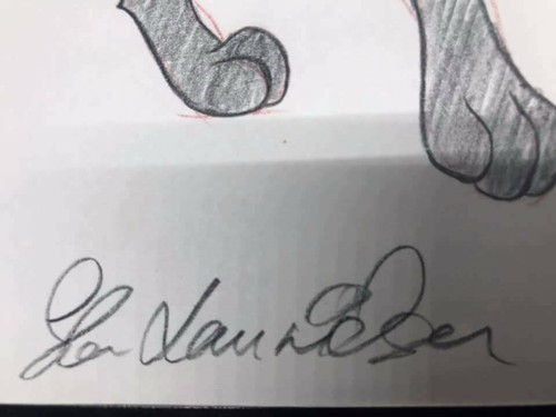 Walt Disney Studios firmato Re Leone concept art Ed la iena disegno a matita - Foto 5 di 6